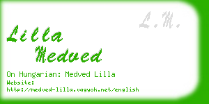 lilla medved business card